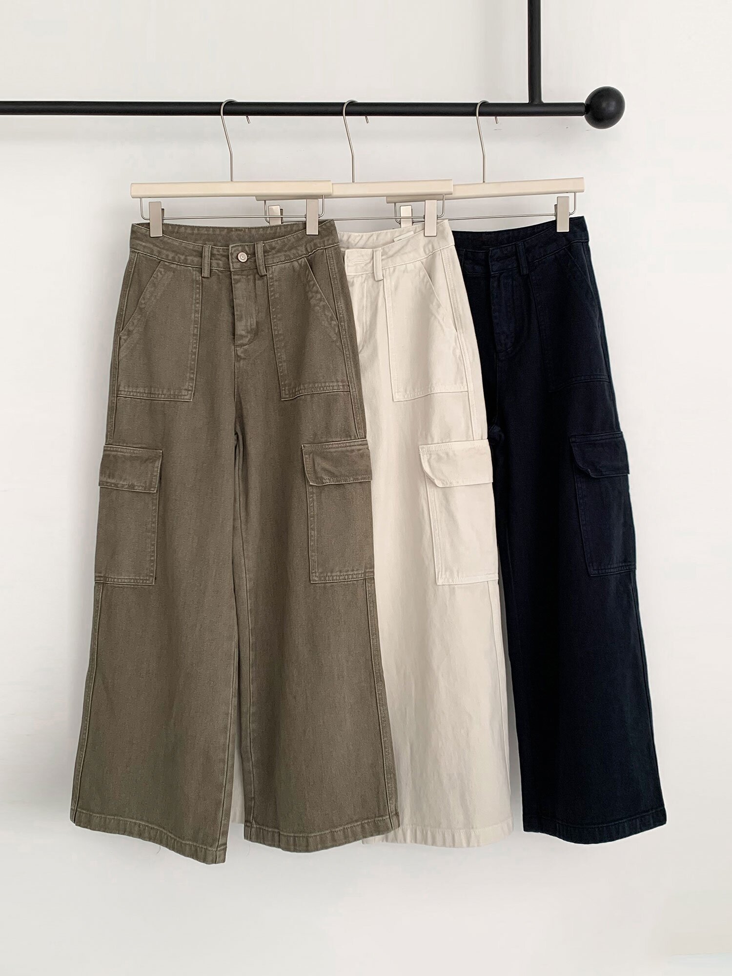 리오 와이드 카고 팬츠 (3colors)