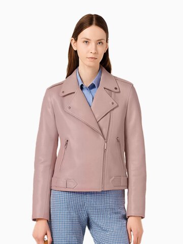 사이드 업 브리티시 램스킨 라이더 자켓_SOJK250111