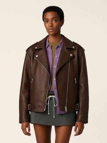 브리티시 램스킨 시그니쳐 라이더 자켓_SOJK250901