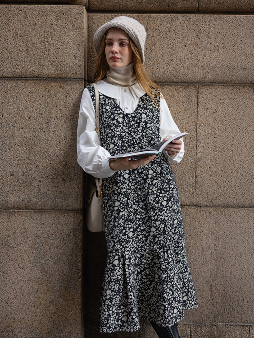 DA_Jacquard long vest dress_2color