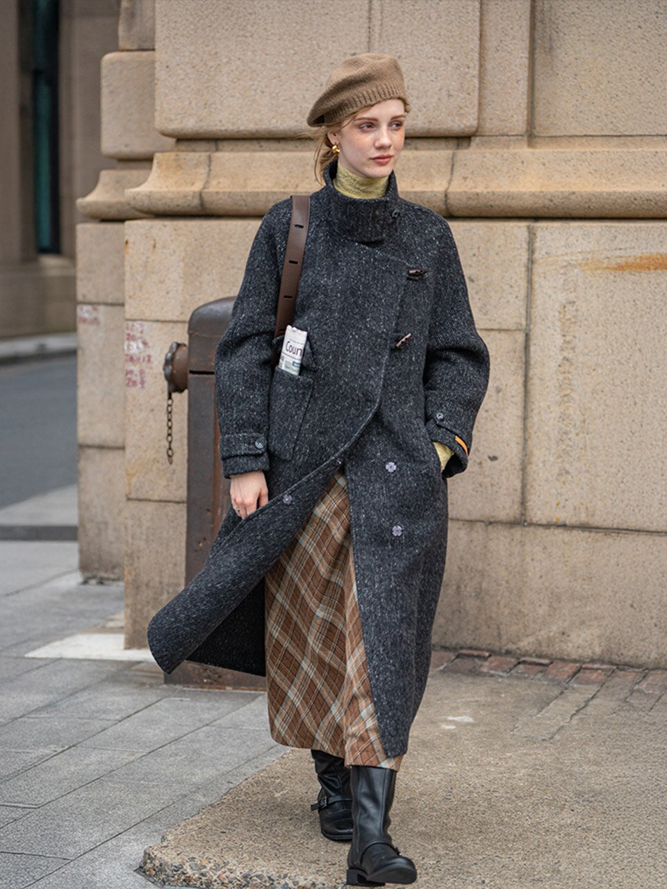 DA_Fluffy texture blend coat_2color