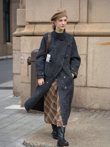 DA_Fluffy texture blend coat_2color