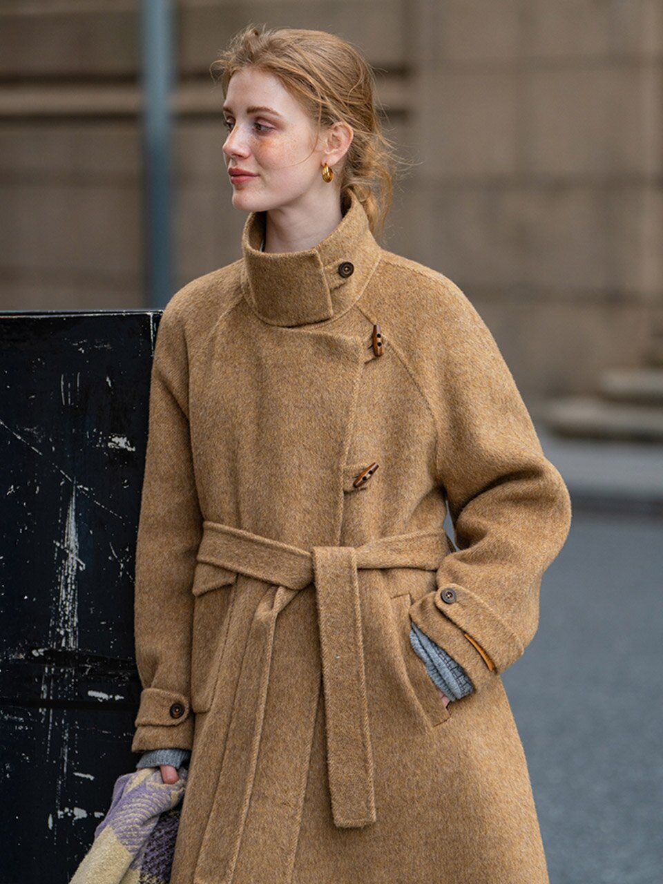 DA_Fluffy texture blend coat_2color