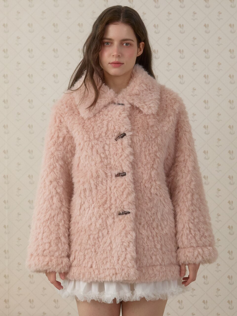 SNOW FLUFFY COAT_PINK