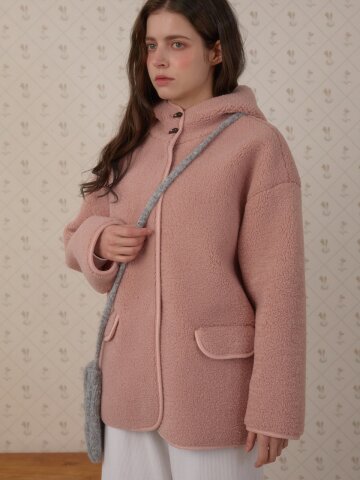 WINTER CLOUD DUMBLE COAT_PINK