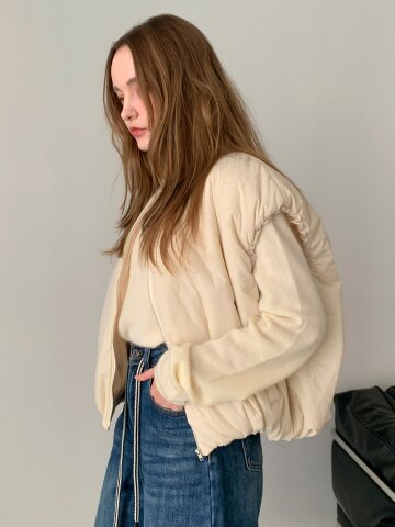 볼륨 집업 패딩 베스트 (4colors)