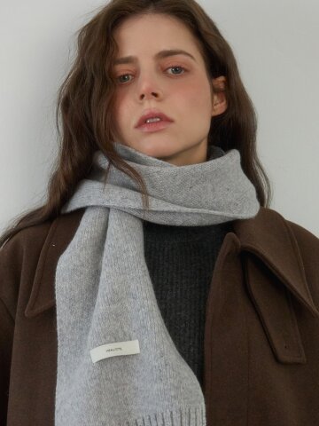 SOFT KNIT MUFFLER_GREY