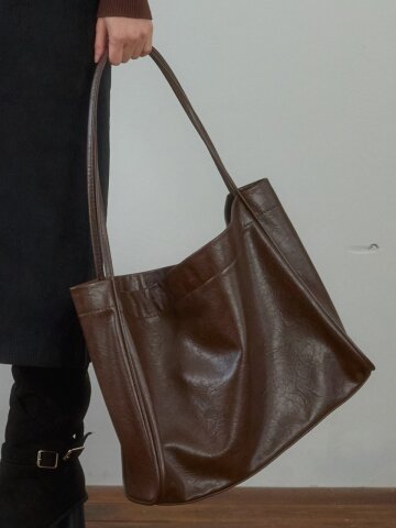HEAL BASIC LAPTOP TOTE BAG_BROWN