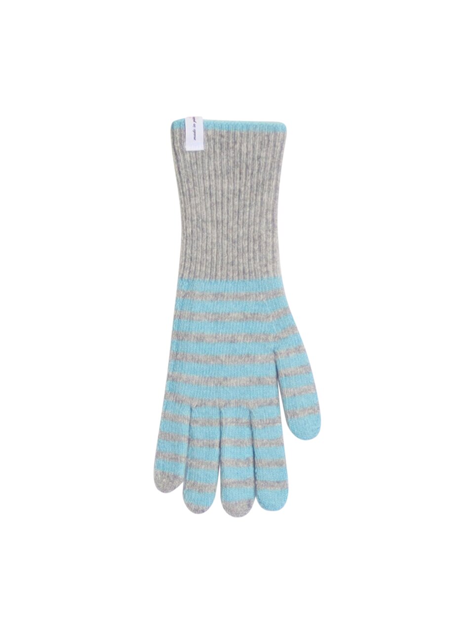 CHEEKY STRIPE GLOVES_GREY