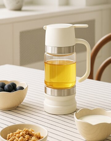 프로피 꿀&시럽 디스펜서 260ml 꿀통 유리 보관용기