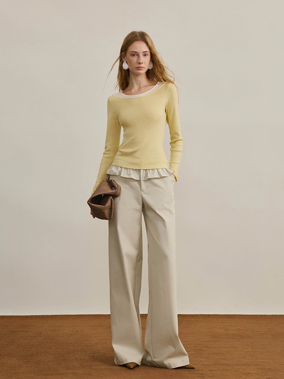 YY_Versatile slimming fake knit