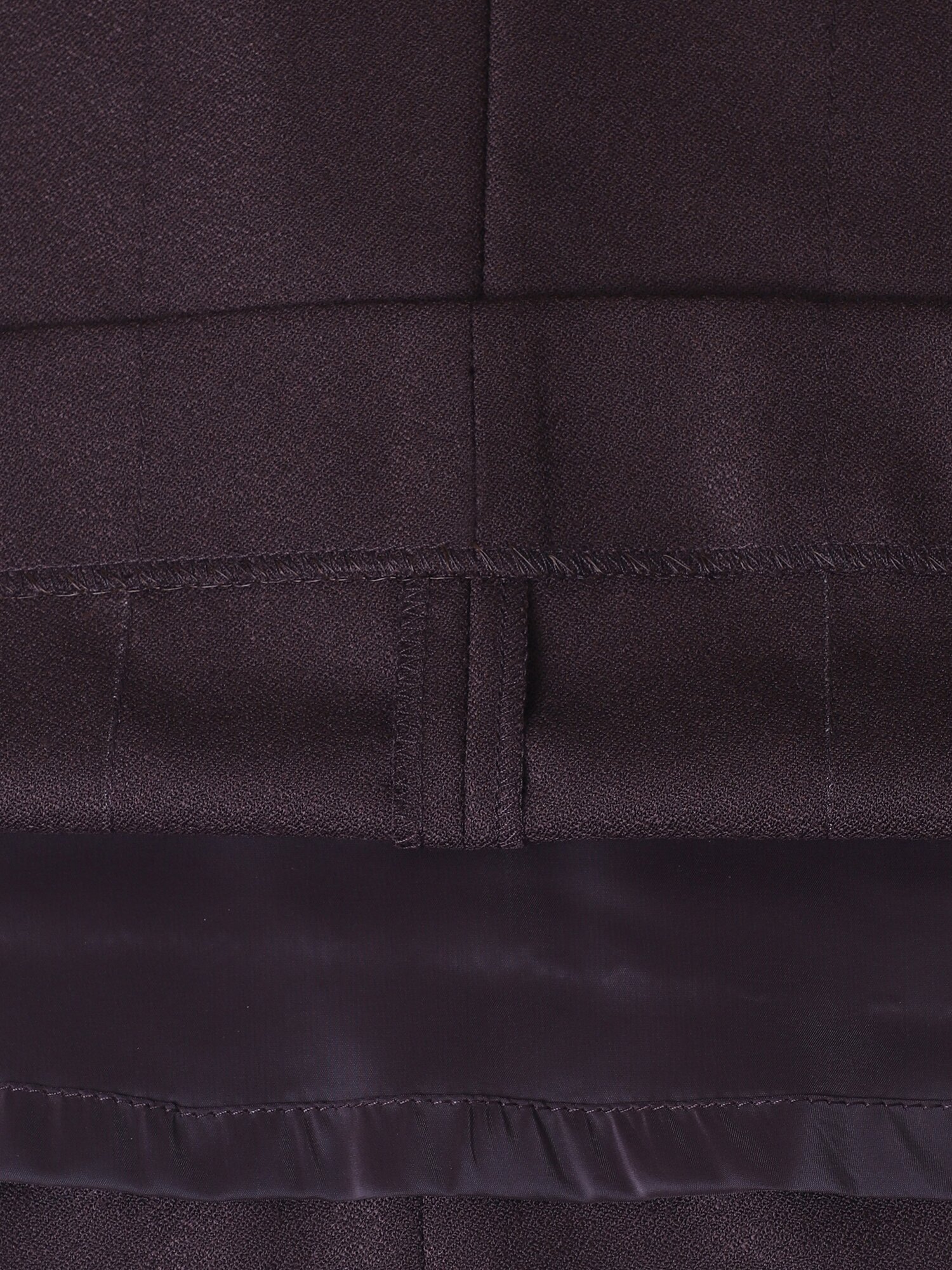 울 블렌드 헤링본 싱글 칼라 원피스 (DARK BROWN)