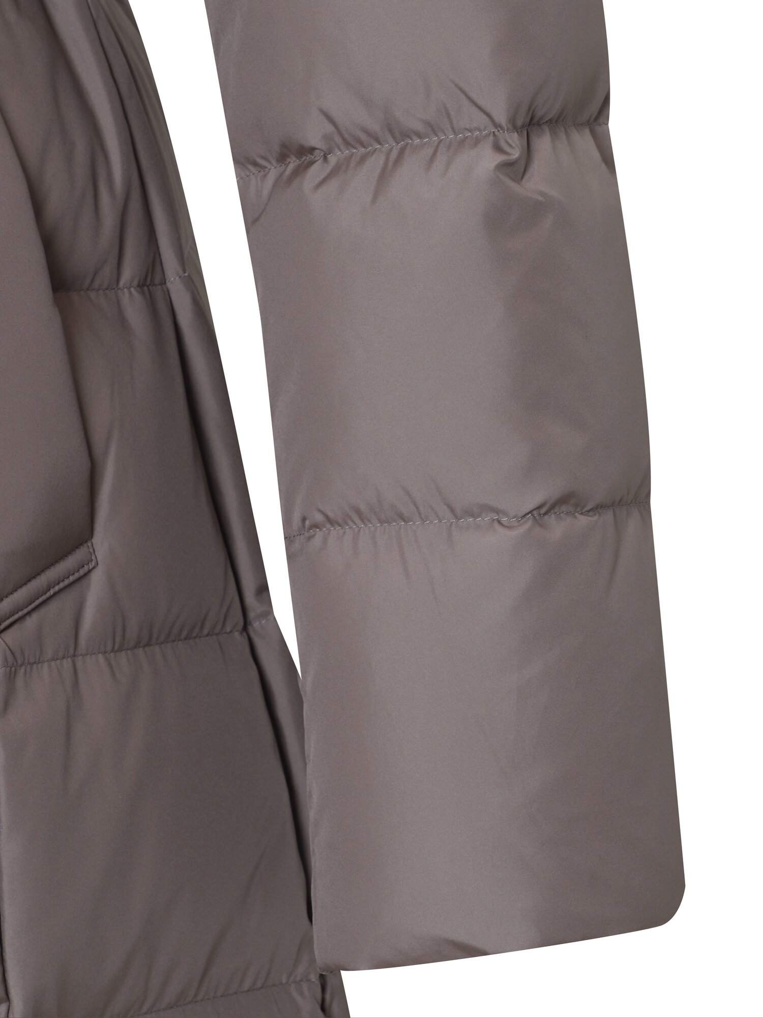 구스다운 폭스퍼 롱 점퍼 (LIGHT BROWN)