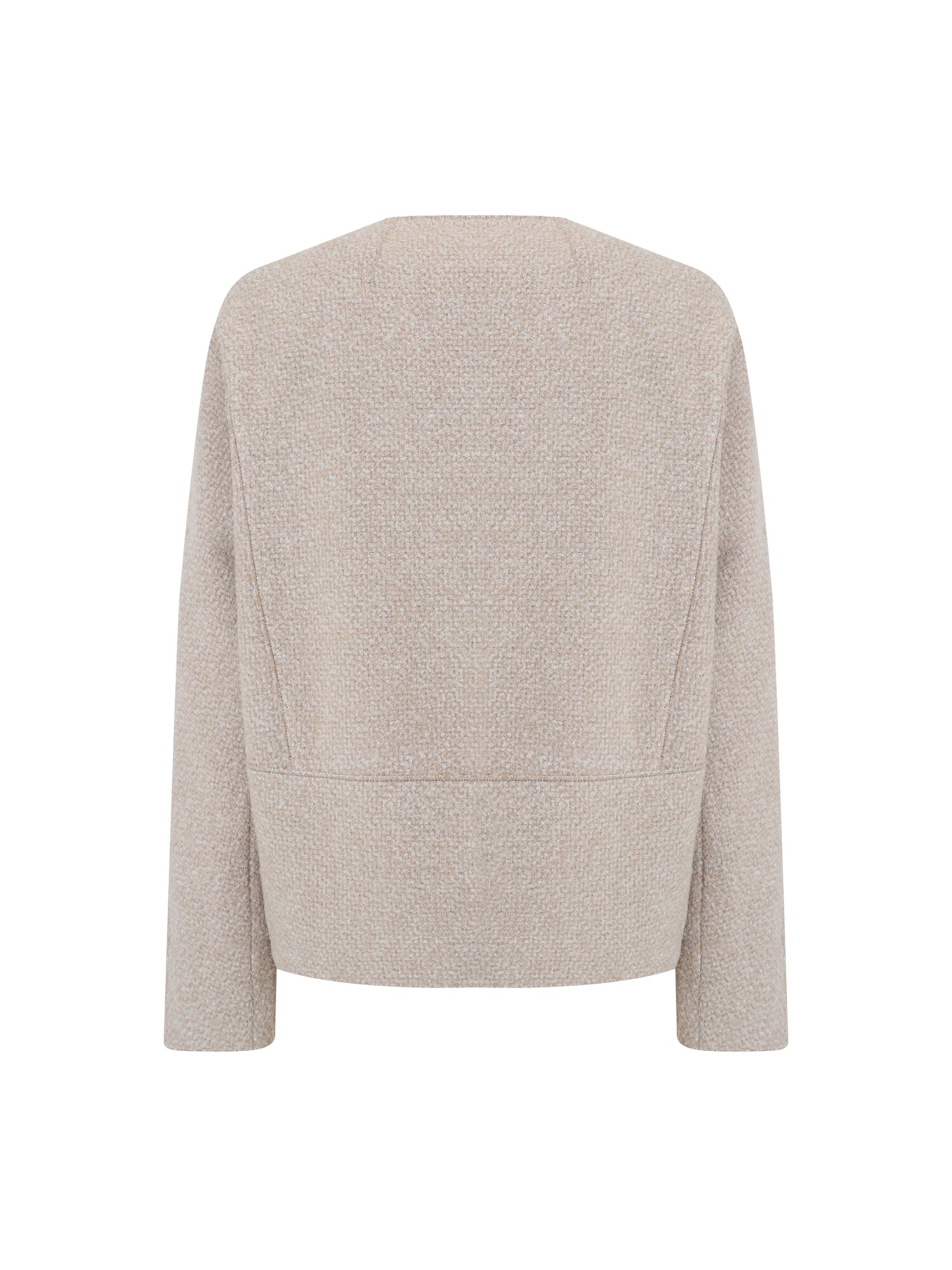 울 블렌드 레더 포인트 재킷 (BEIGE)