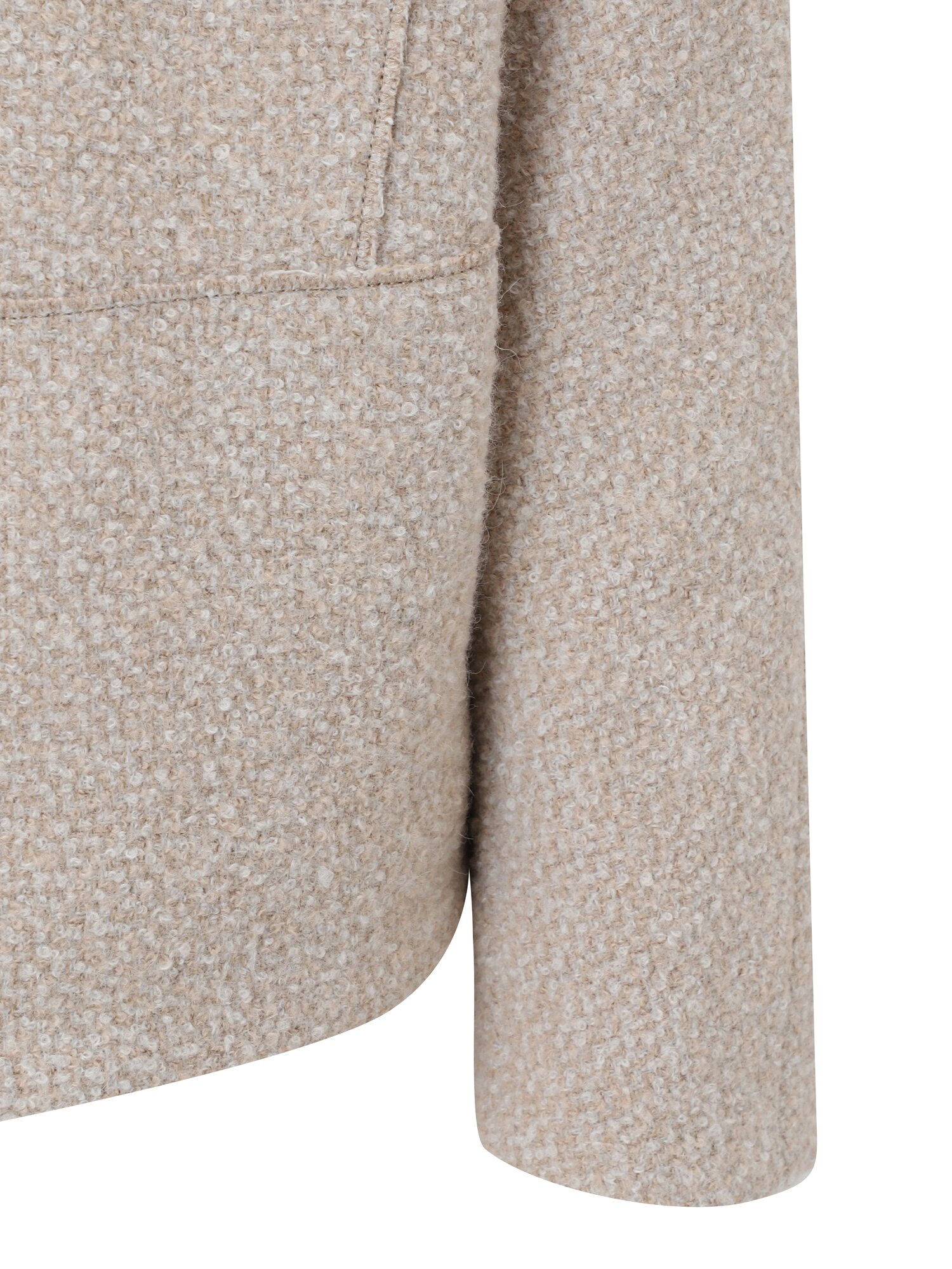 울 블렌드 레더 포인트 재킷 (BEIGE)