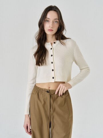 Burton Round Crop Cardigan (3color)