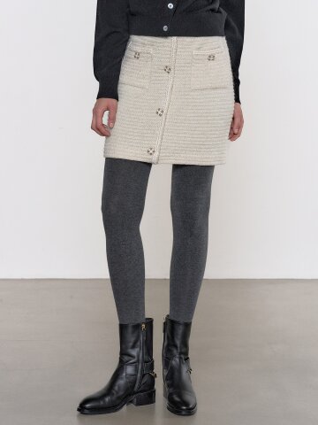 스팽글 울 니트 스커트 (2color)