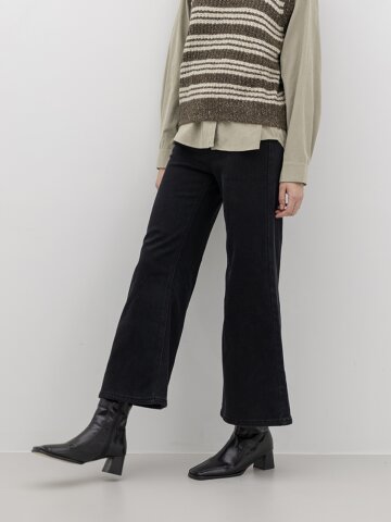 WD_Slim-fit plush lining denim pants_2color