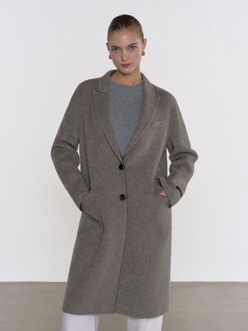 테수티 캐시미어 블랜드 울 핸드메이드 코트 (2color)