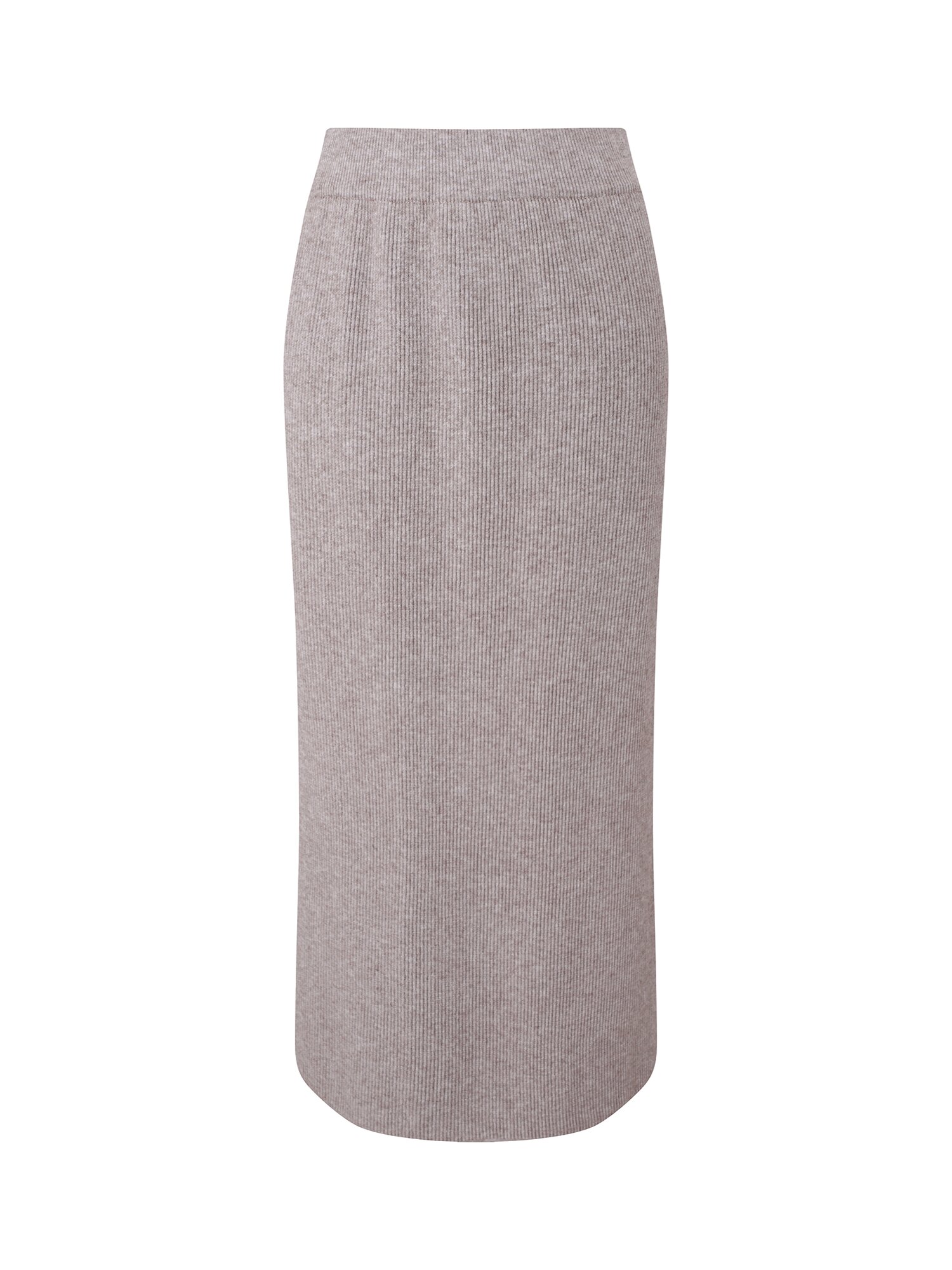 기모 H라인 니트 스커트 (MELANGE BEIGE)