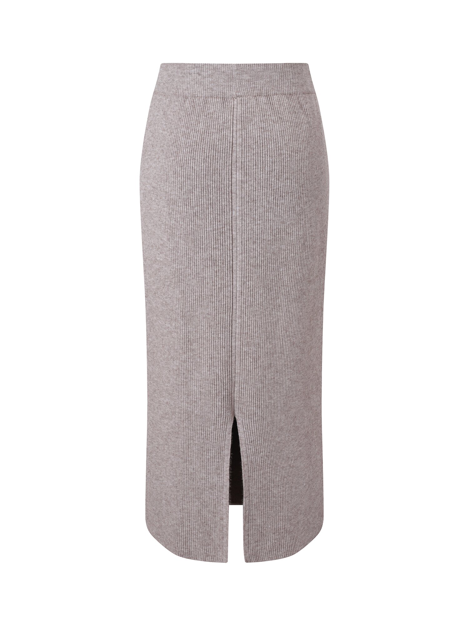 기모 H라인 니트 스커트 (MELANGE BEIGE)