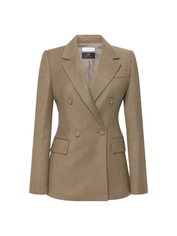 울 블렌드 더블 브레스티드 셋업 재킷 
