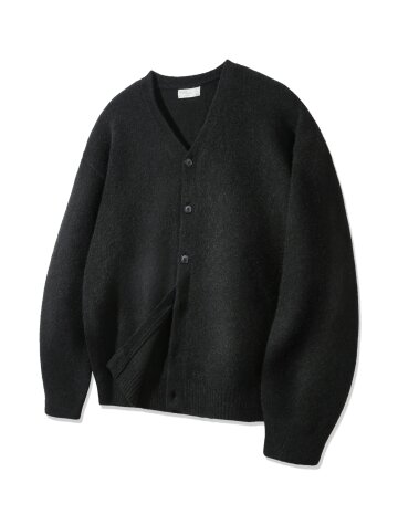 바켄 브이넥 니트 가디건 BK8942_블랙
