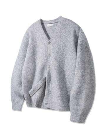 바켄 브이넥 니트 가디건 BK8942_그레이