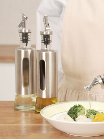 스텐 304 자동개폐 스마트 실리콘 기름 오일병 300ml 2개입