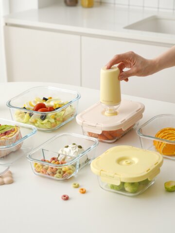 모노테일 세보리 유리 진공 밀폐 용기 모음전