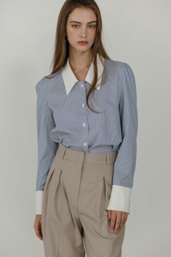 에센셜 스트라이프 셔츠