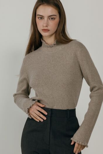 루이 러플 캐시미어 블랜드 풀오버(3컬러)