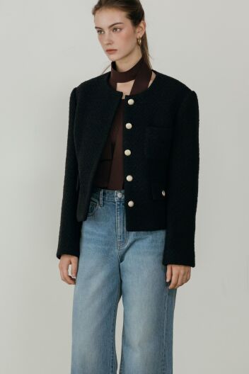 린다 부클 트위드 자켓(2컬러)