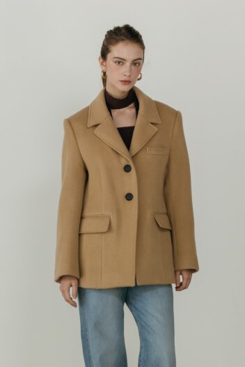 헤일리 울 하프 코트(3컬러)