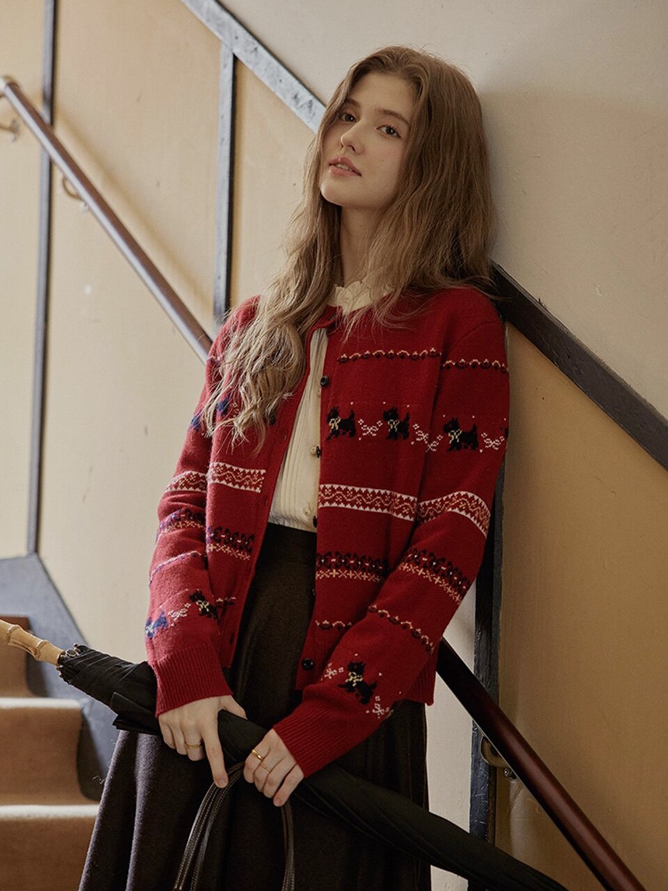 PM_Puppy fair isle cardigan_2color