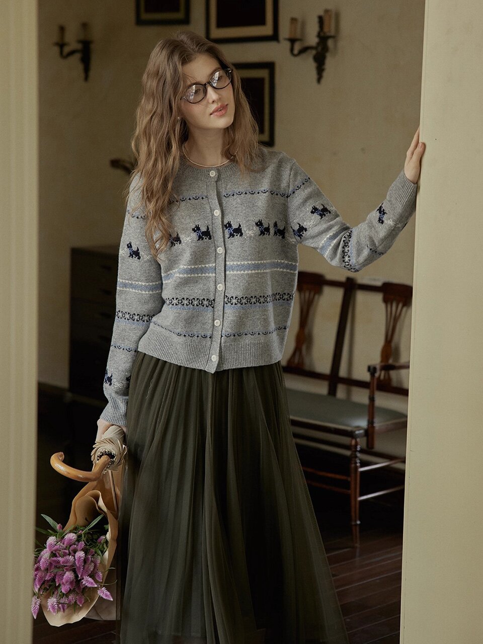 PM_Puppy fair isle cardigan_2color