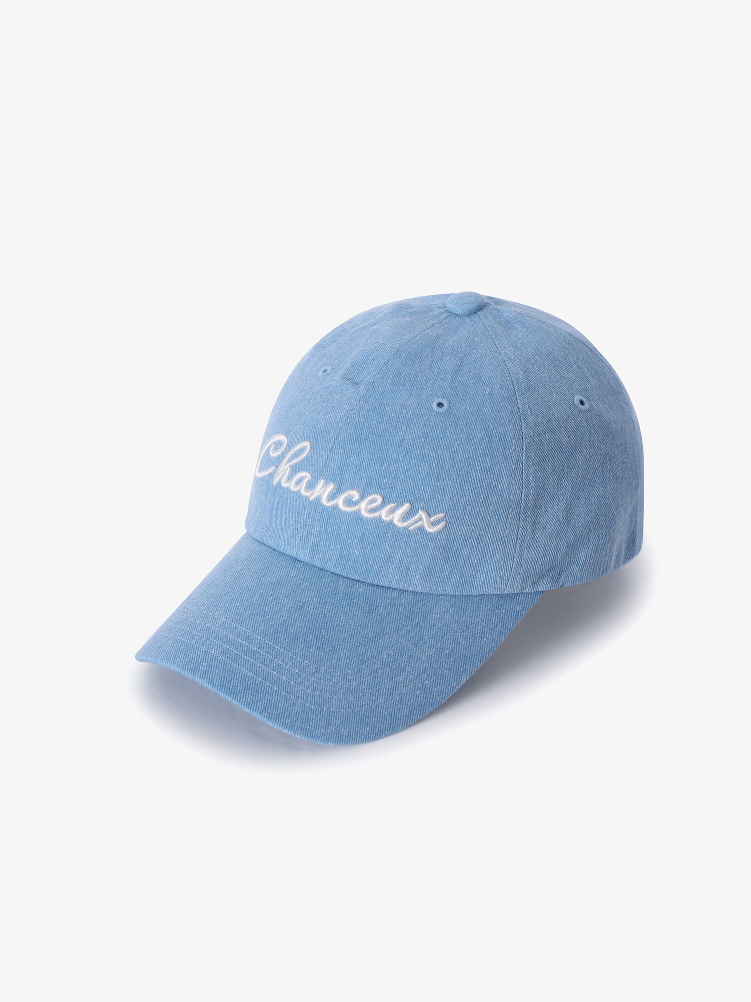 LUCKY OVERFIT BALLCAP WASHING BLUE 남녀공용 챙이 긴 볼캡 오버핏 야구모자