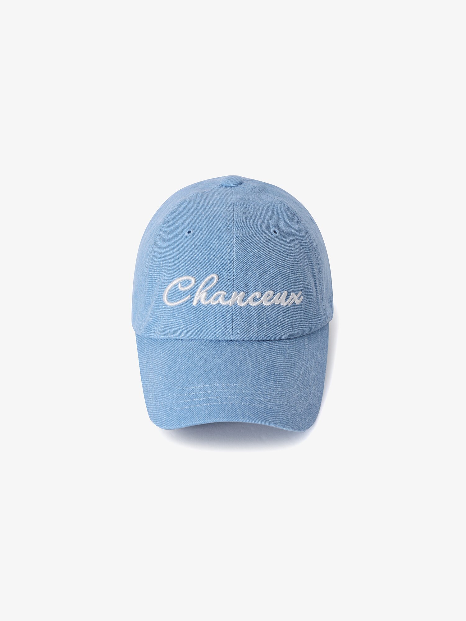 LUCKY OVERFIT BALLCAP WASHING BLUE 남녀공용 챙이 긴 볼캡 오버핏 야구모자