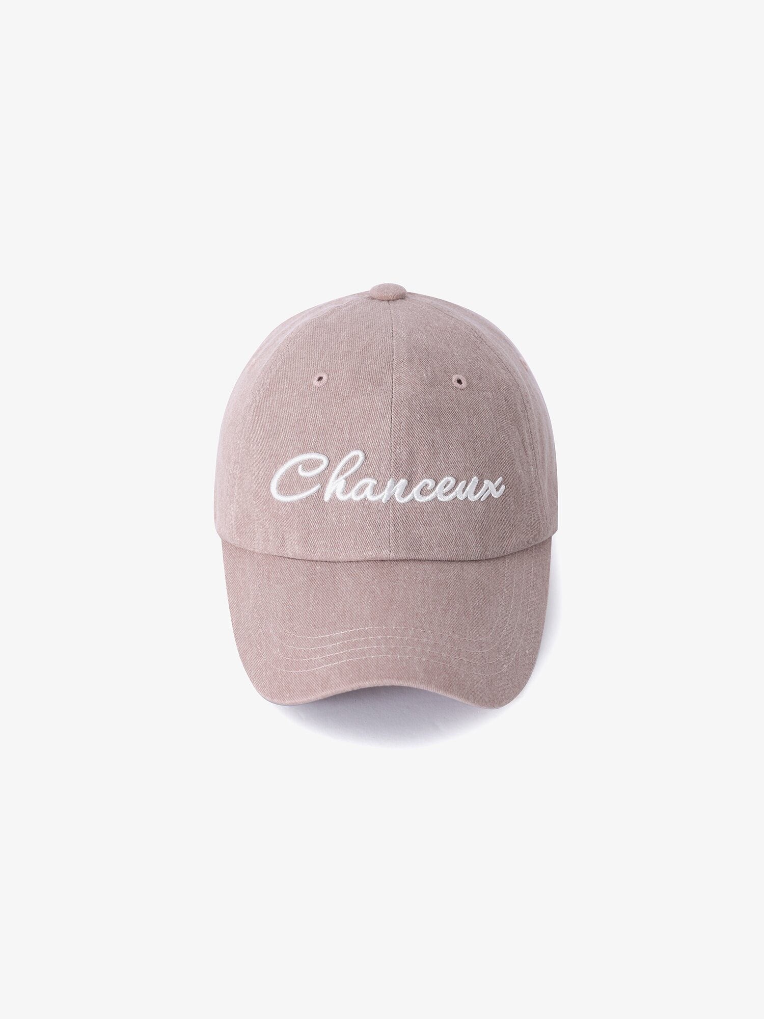  LUCKY OVERFIT BALLCAP WASHING RED BEAN 남녀공용 챙이 긴 볼캡 오버핏 야구모자