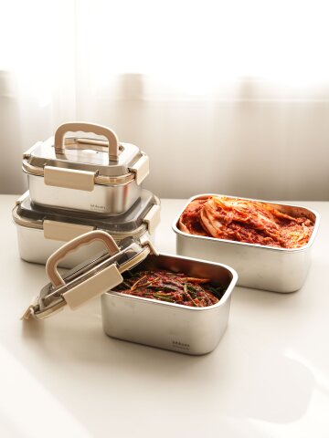 숨밸브/프리미엄 스텐304 숨쉬는 김치통 4종 택1