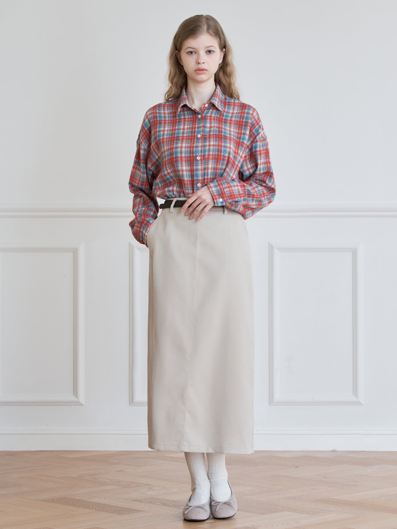 SOFT TARTAN CHECK SHIRT_RED