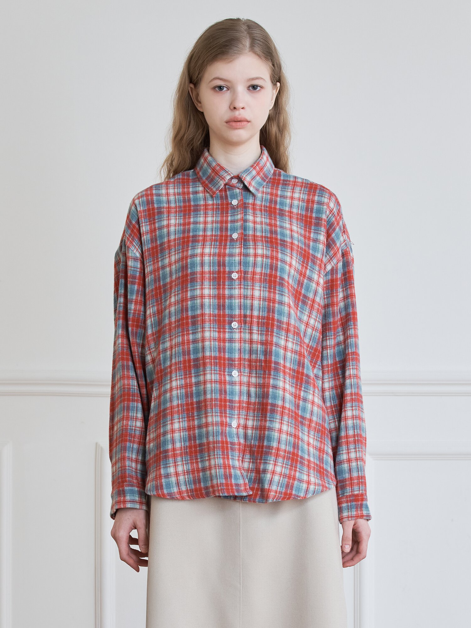 SOFT TARTAN CHECK SHIRT_RED