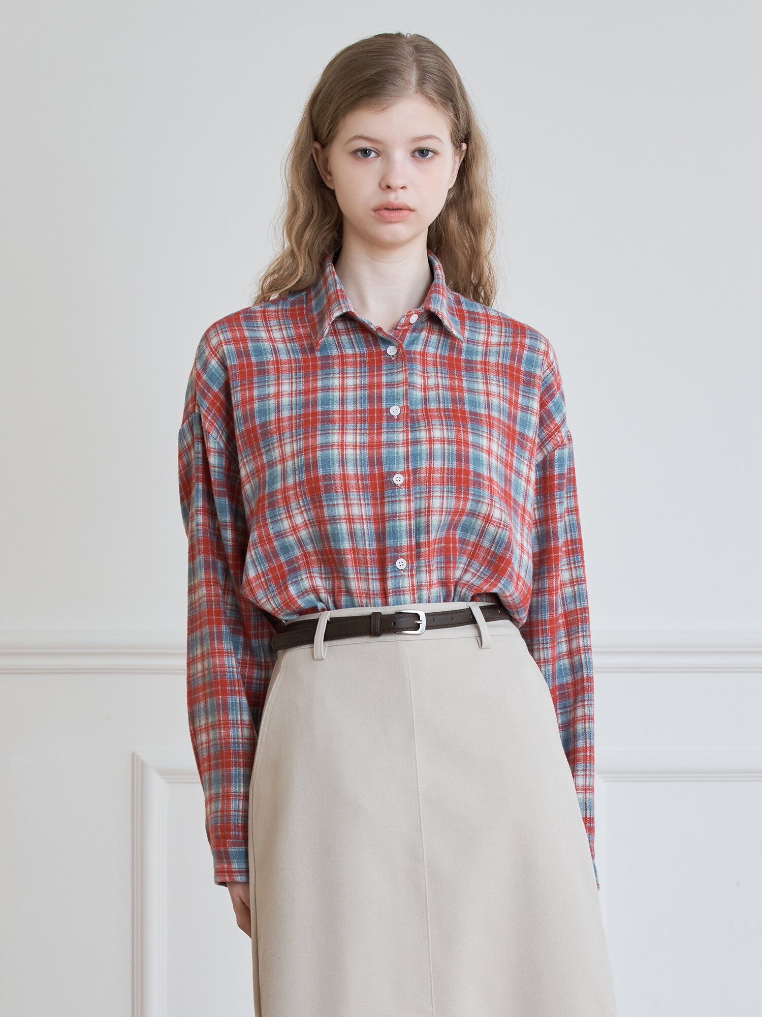 SOFT TARTAN CHECK SHIRT_RED