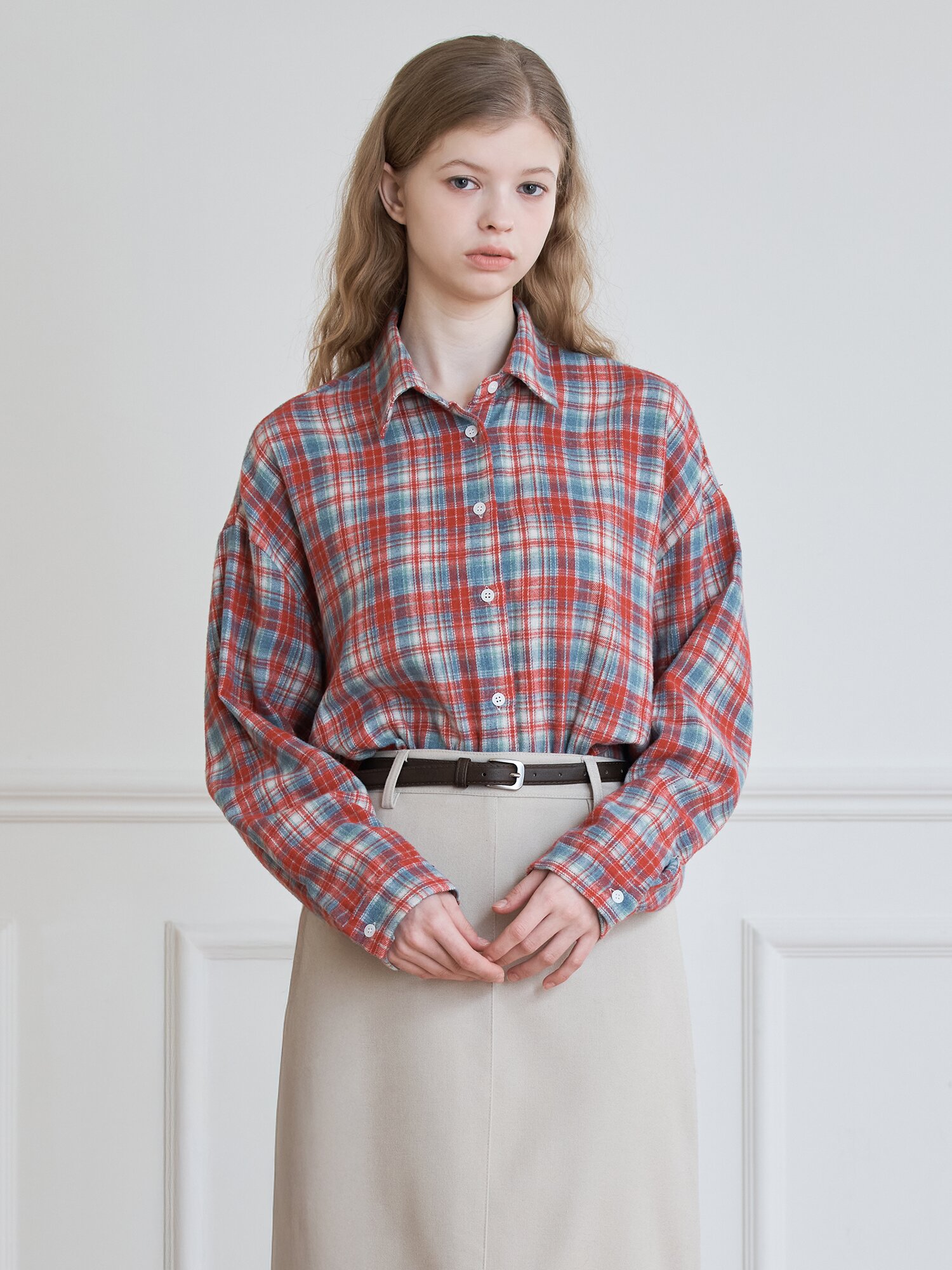 SOFT TARTAN CHECK SHIRT_RED