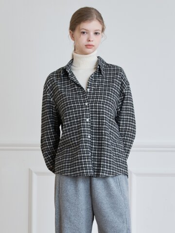 MONO CHECK BRUSHED SHIRT