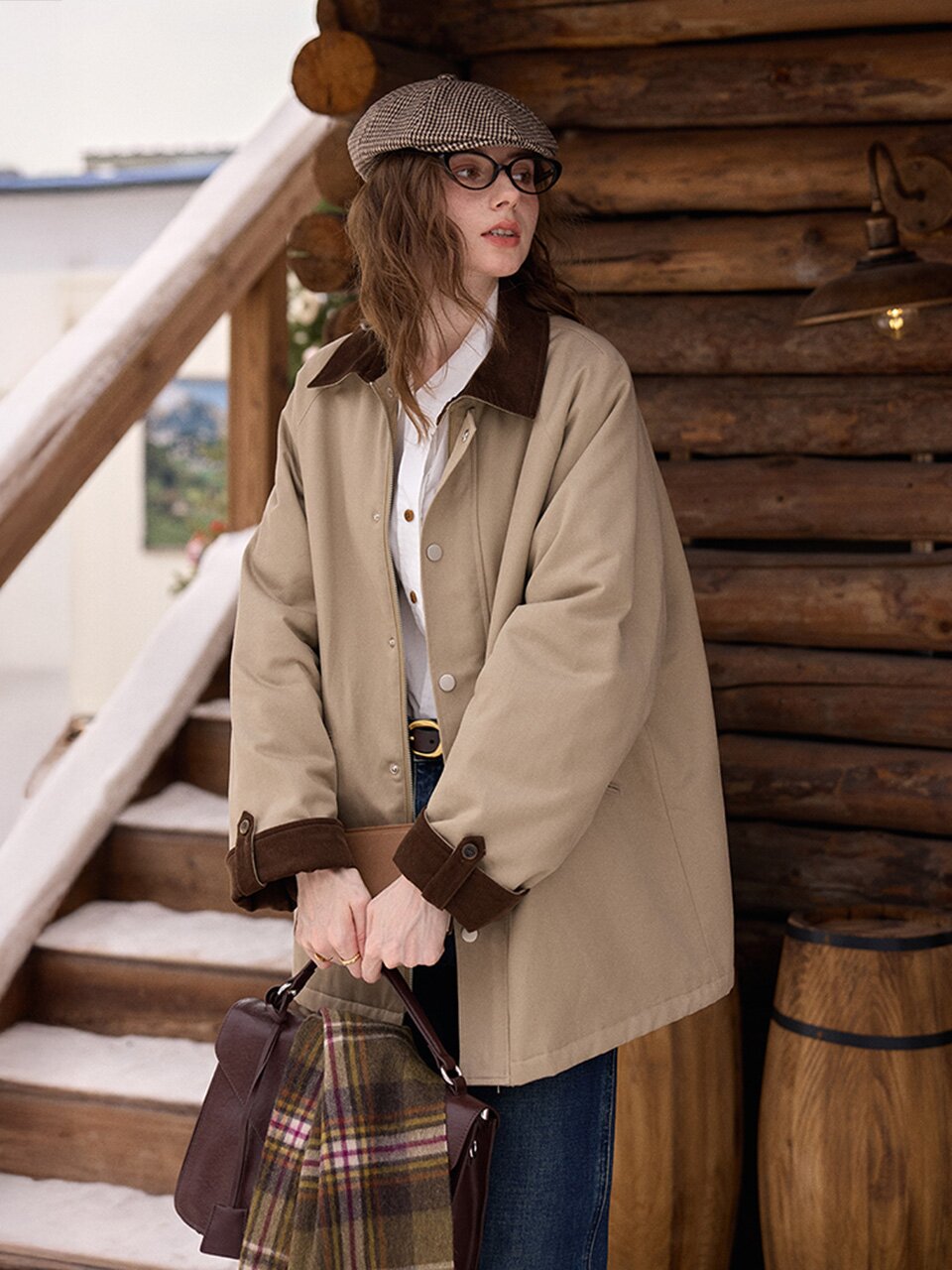 SR_Length padded trench coat