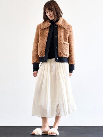 TEDDY FAUX FUR JACKET_CAMEL