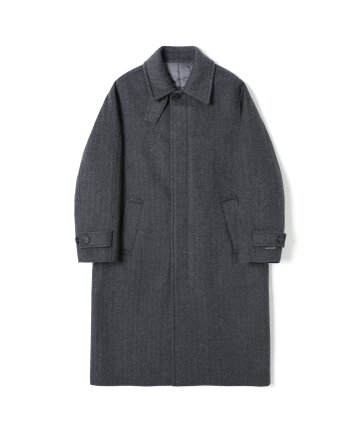 남녀공용 세미 오버 발마칸 코트 (CH-GREY) (HBAHC90)