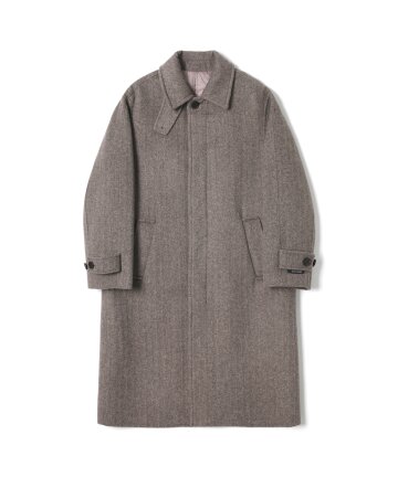 남녀공용 세미 오버 발마칸 코트 (LT-BROWN) (HBAHC90)