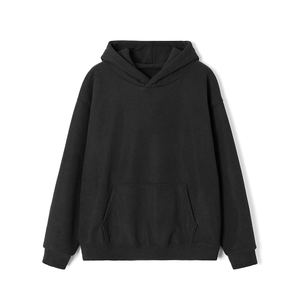 남녀공용 코듀로이 기모 후디 (BLACK) (HBBLT80)